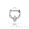 CZ LACEY EDGE INFINITE FILIGREE SIDE SEPTUM HINGED CLICKER